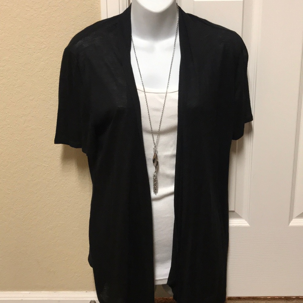 Sage& Vicky Black cardigan, size small.